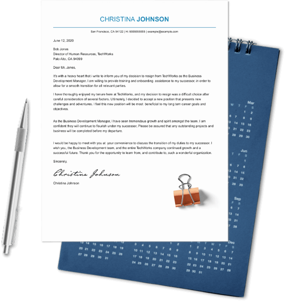 Resignation Letter Image